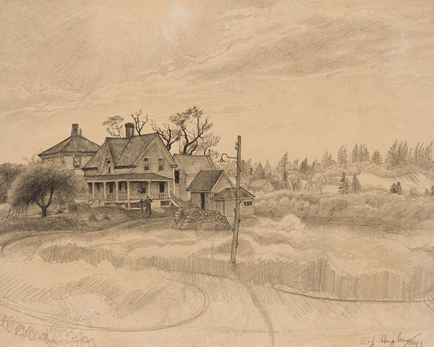 Edward John (E. J.) Hughes (1913-2007) - Farm