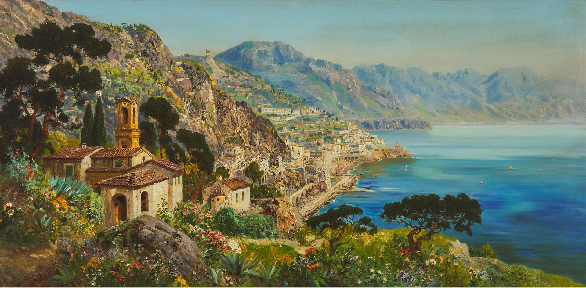Alois Arnegger (1879-1967) - At Amalfi