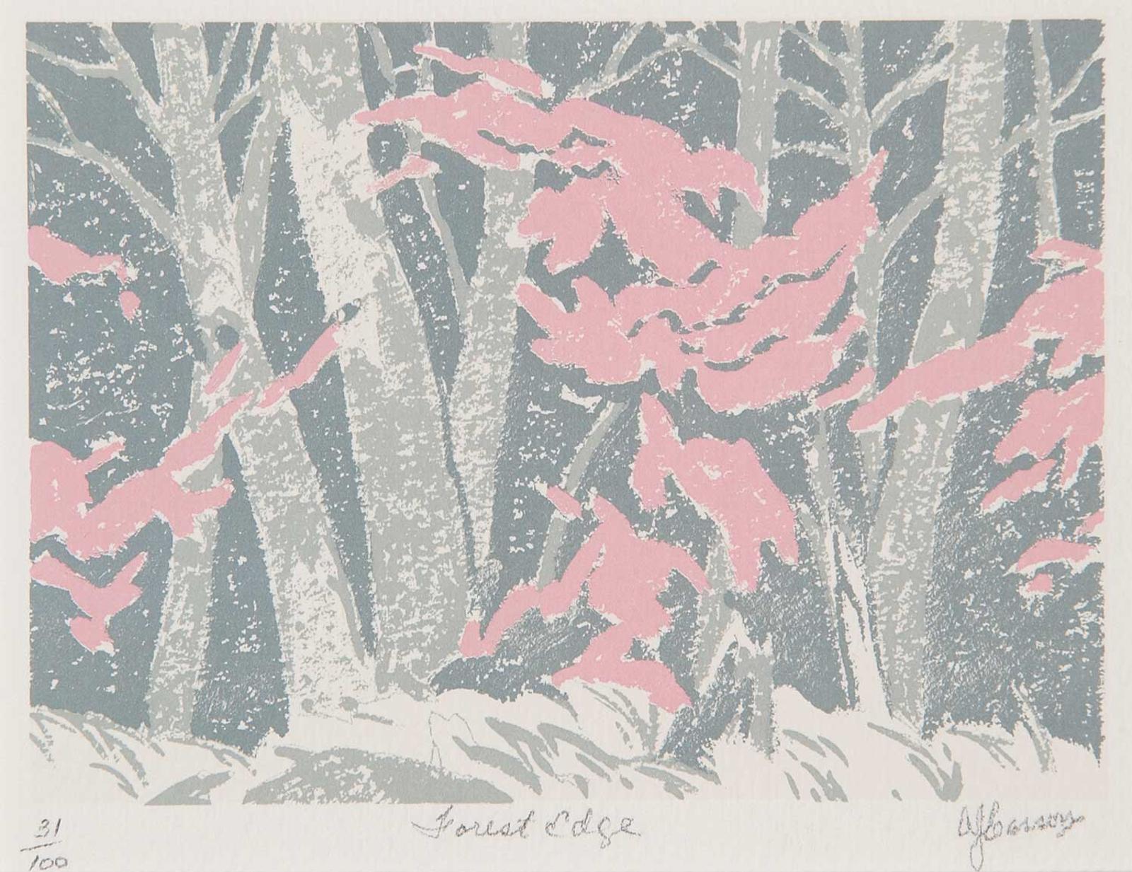 Alfred Joseph (A.J.) Casson (1898-1992) - Forest Edge [Pink]  #31/100