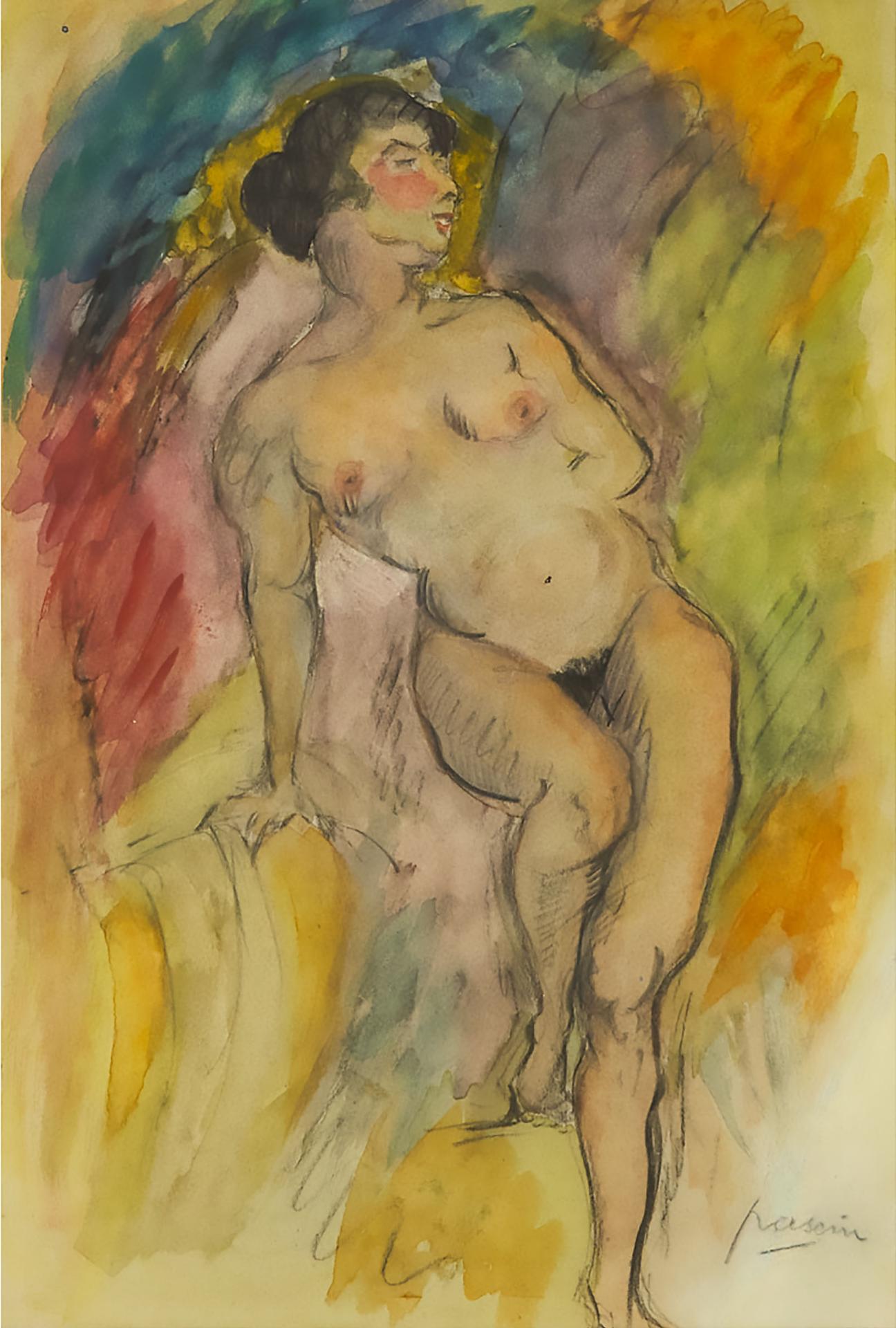 Jules Pascin (1885-1930) - Standing Nude