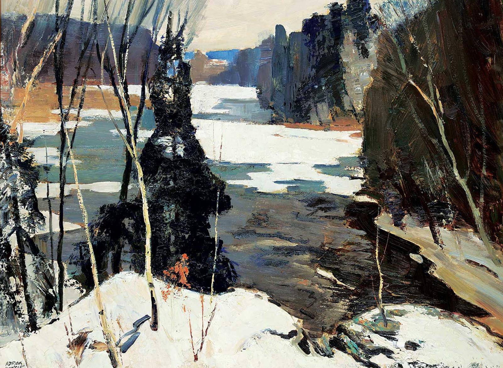 John Adrian Darley Dingle (1911-1974) - From the Mill Race, Rockwood Ont.