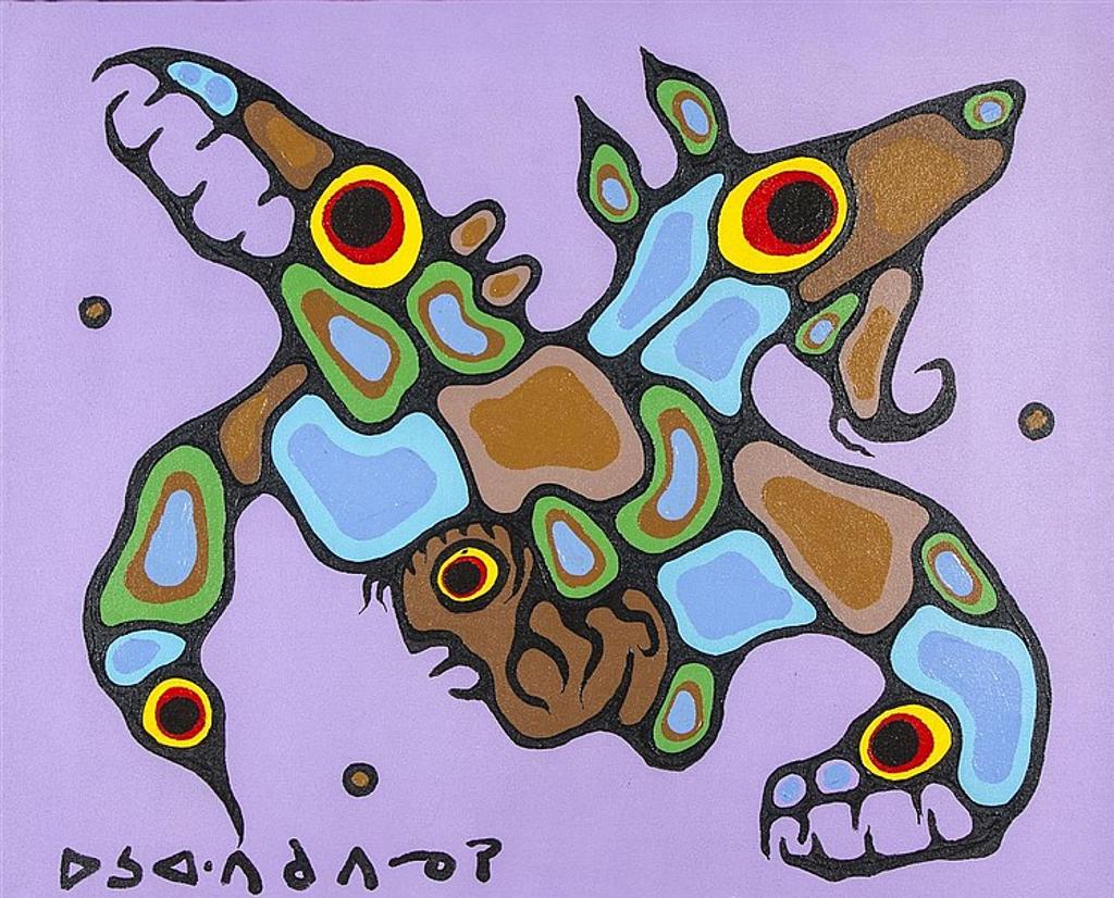 Norval H. Morrisseau (1931-2007) - Man in Nature
