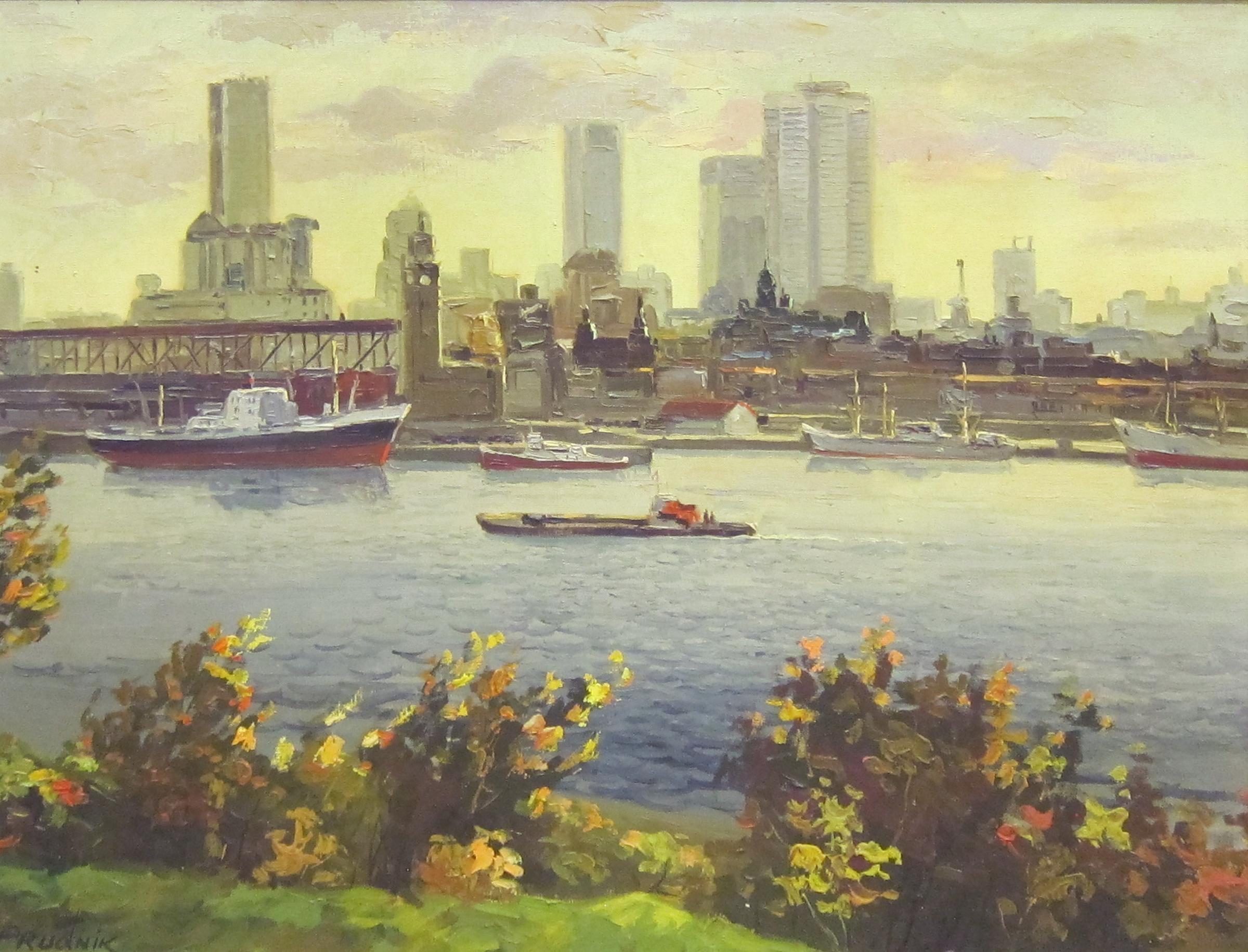 Jack Prudnik (1914) - Montreal skyline