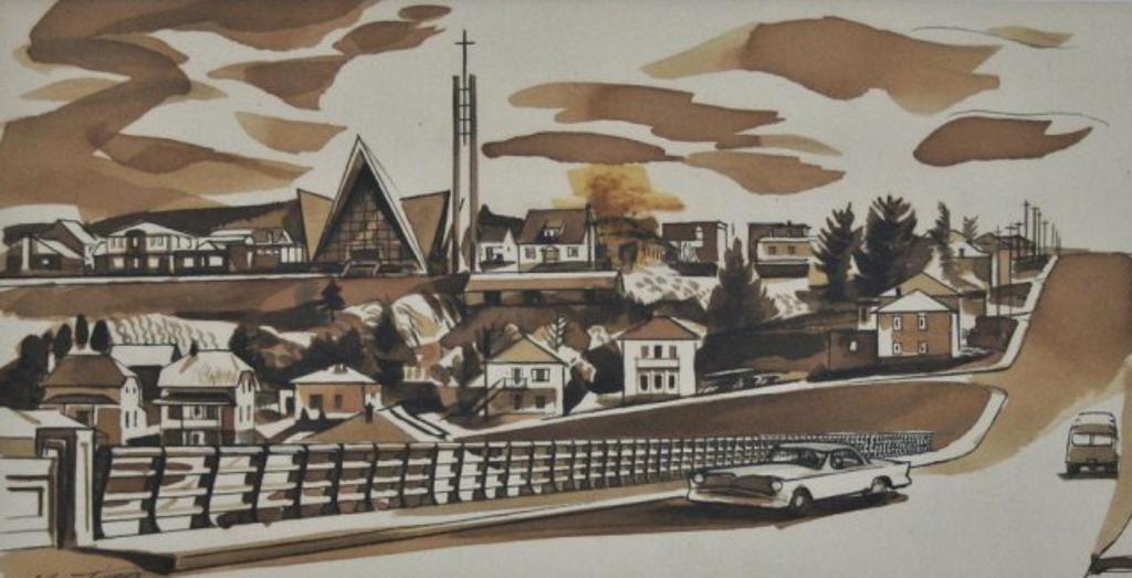 Albert Edward Cloutier (1902-1965) - - Quebec Village