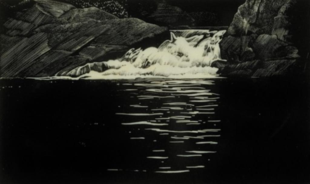 Walter Joseph (W.J.) Phillips (1884-1963) - Waterfall, Lake of the Woods