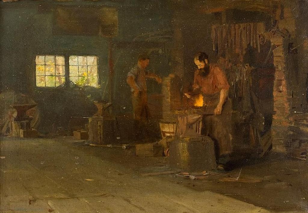 Frederick Sproston Challener (1869-1958) - THE FORGE