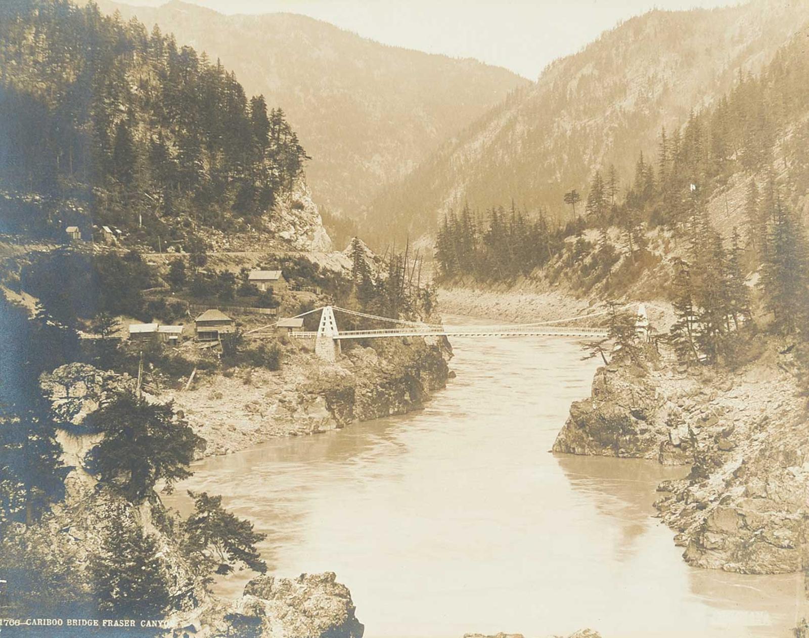 William Notman (1826-1891) - 1766 - Caribou Bridge, Fraser Canyon
