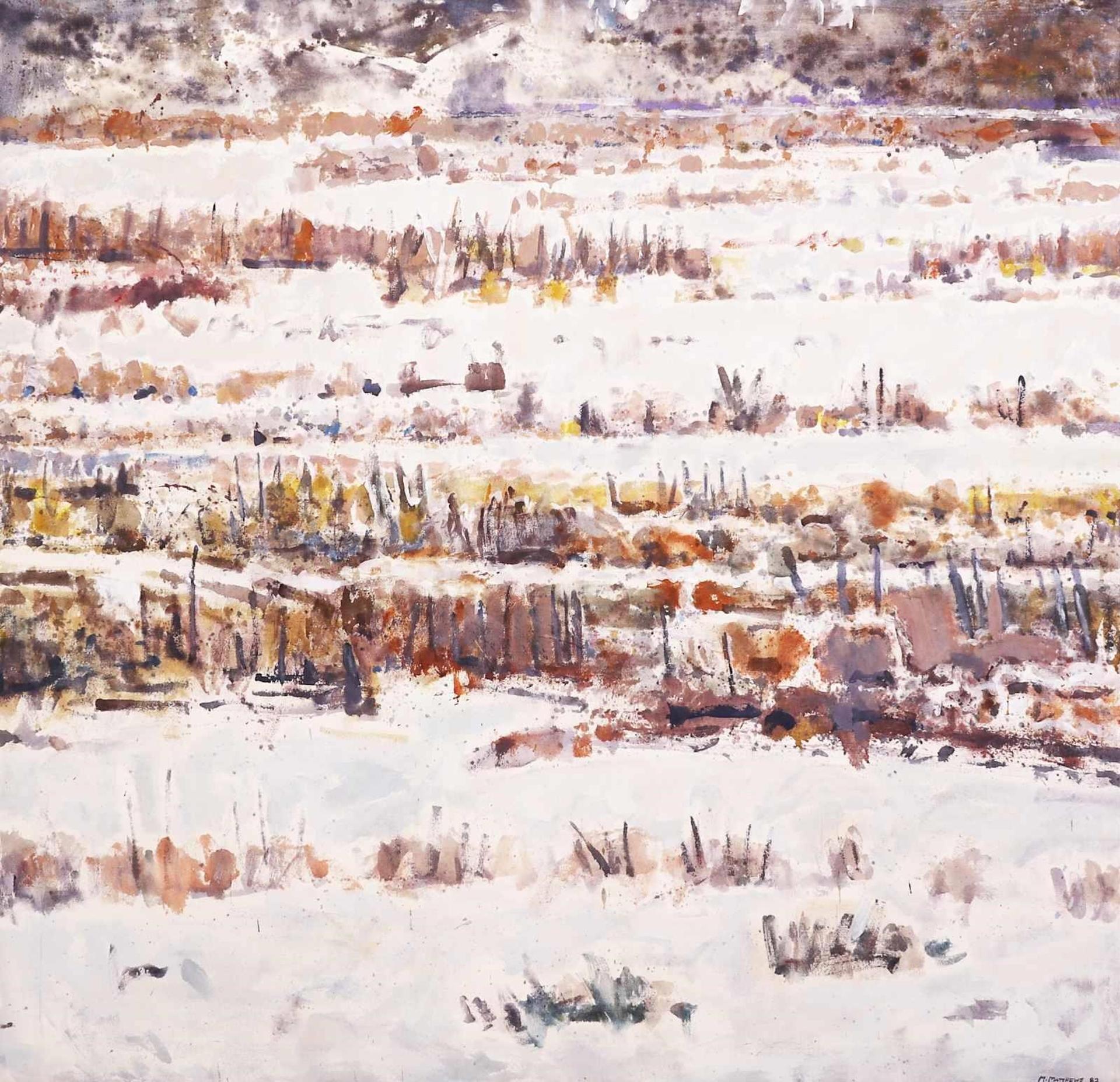 Michael Matthews (1954) - Columbia River Valley, Winter; 1982