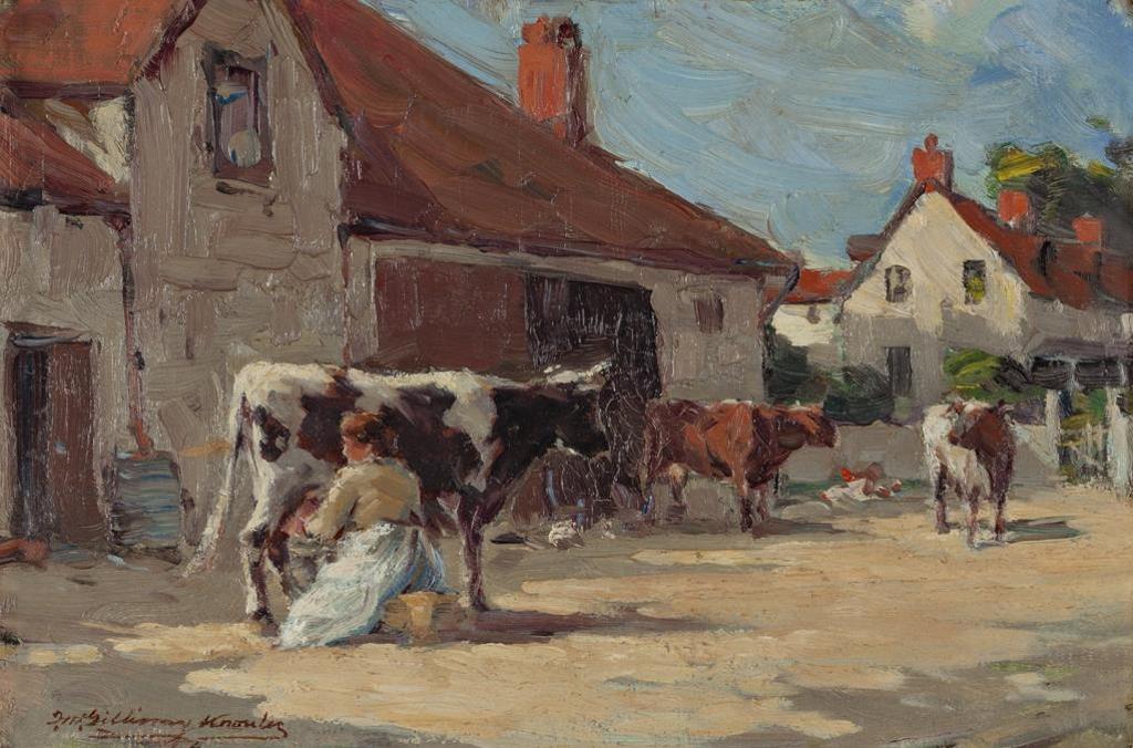 Farquhar Mcgillivray Strachan Stewart Knowles (1859-1932) - Milking Time