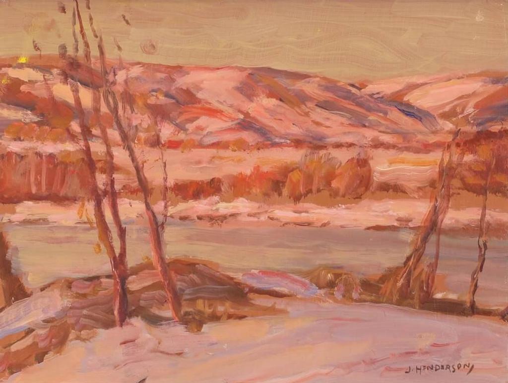 James Henderson (1871-1951) - Quappelle Winter, Late Light