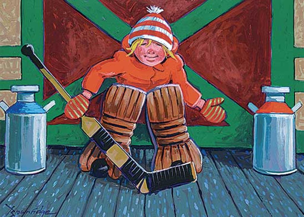 William (Bill) Roy Brownridge (1932) - Study for Cream Can Goalie