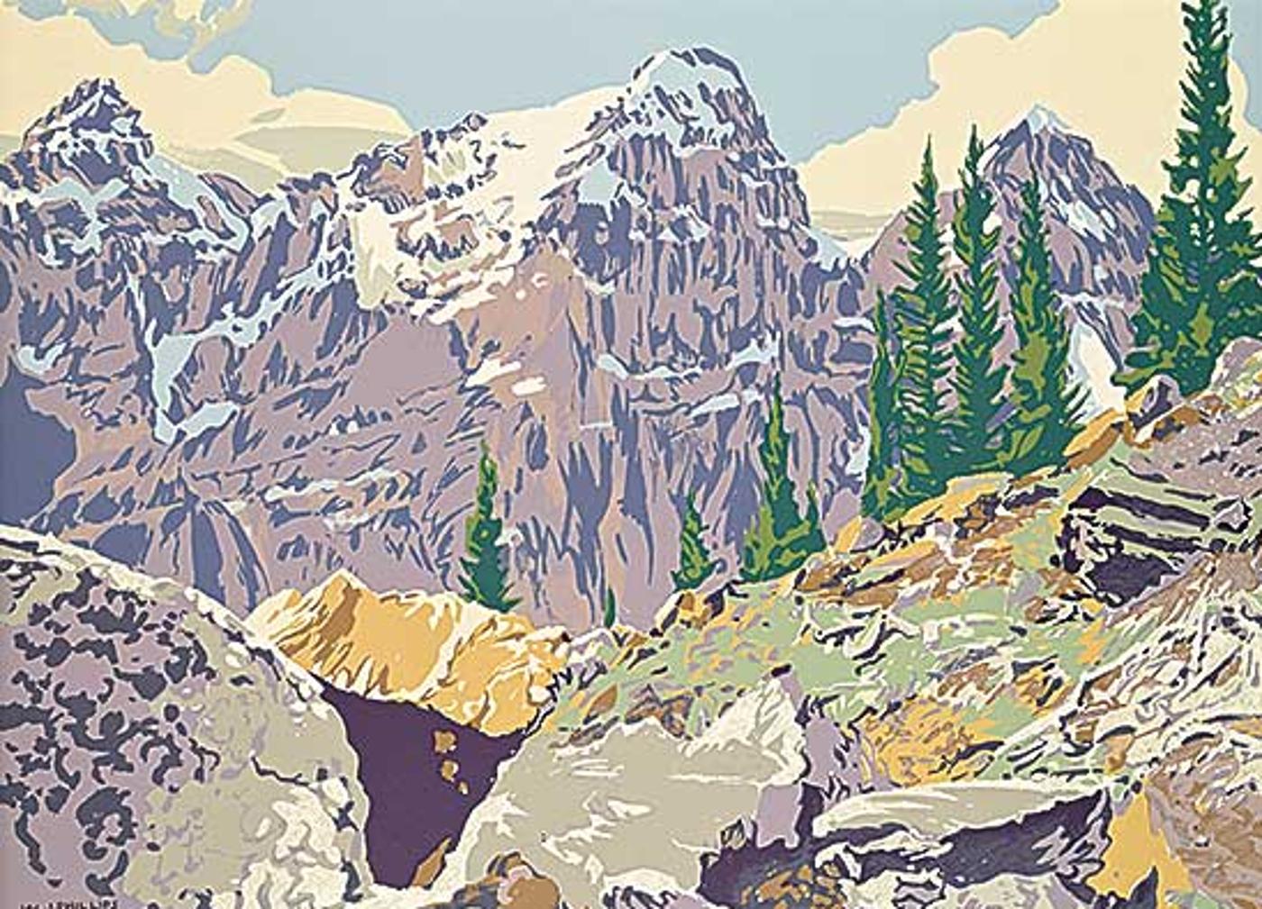 Walter Joseph (W.J.) Phillips (1884-1963) - Valley of the Ten Peaks