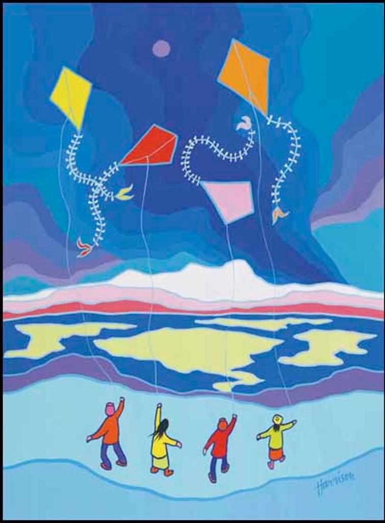 Ted Harrison (1926-2015) - Dancing Kites