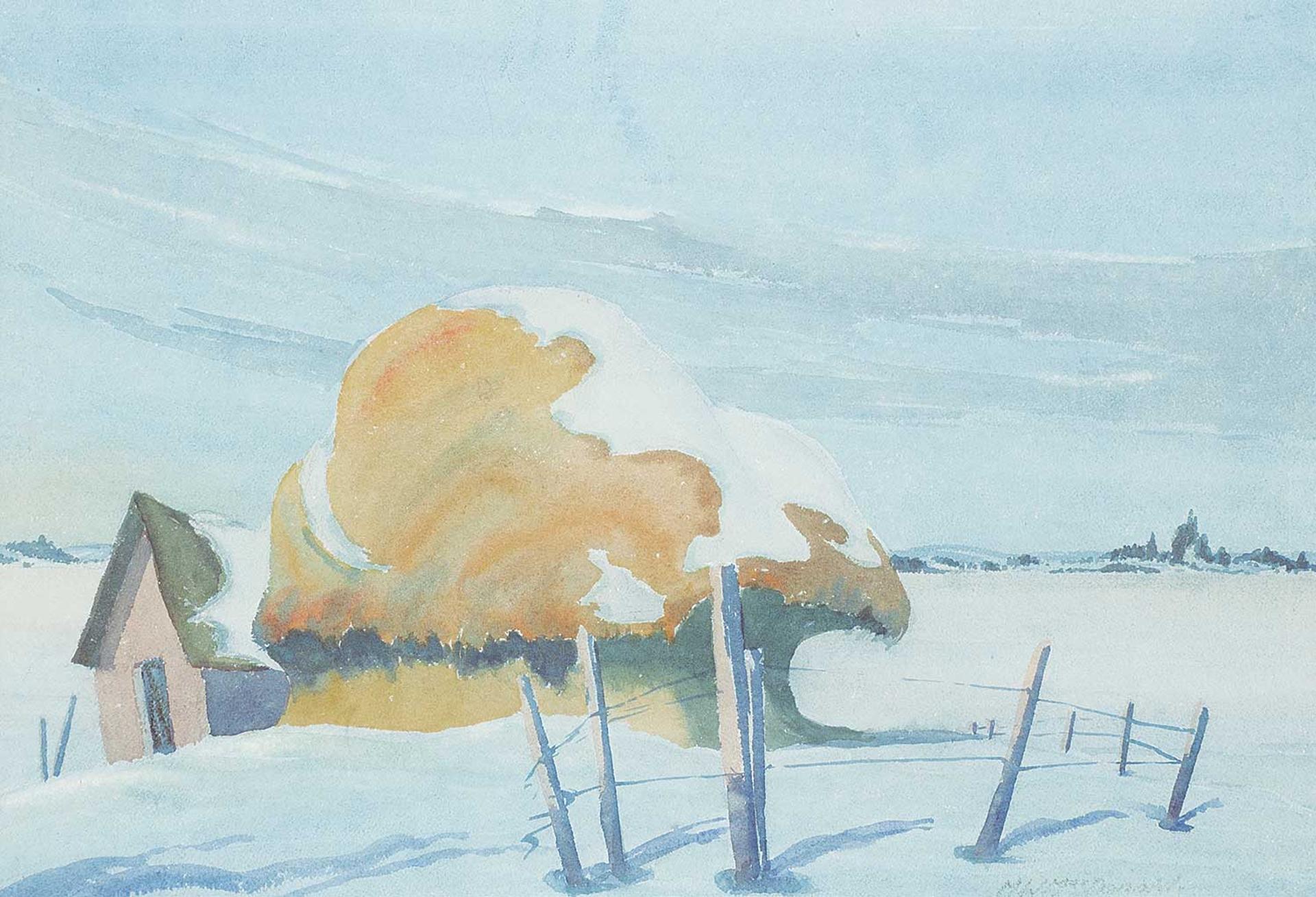 Murray William MacDonald (1898-1989) - Untitled - Winter Haystack