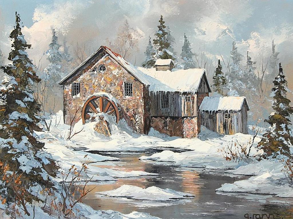 Georgia Jarvis (1944-1990) - A Grist Mill