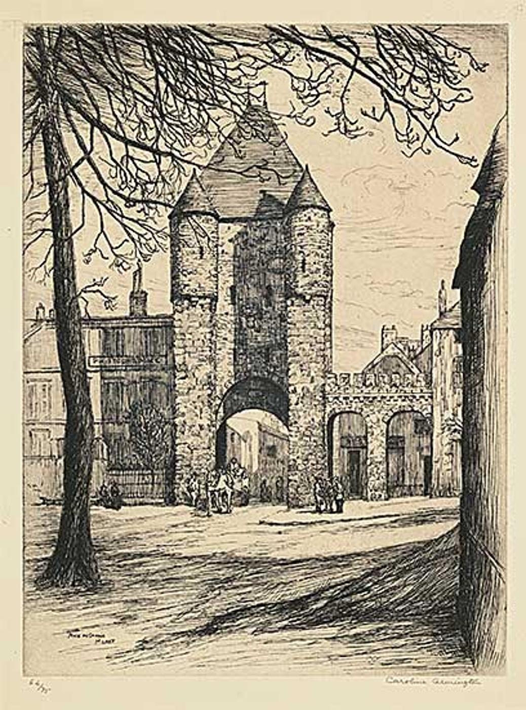 Caroline Helena Armington (1875-1939) - Porte de Samois, Moret