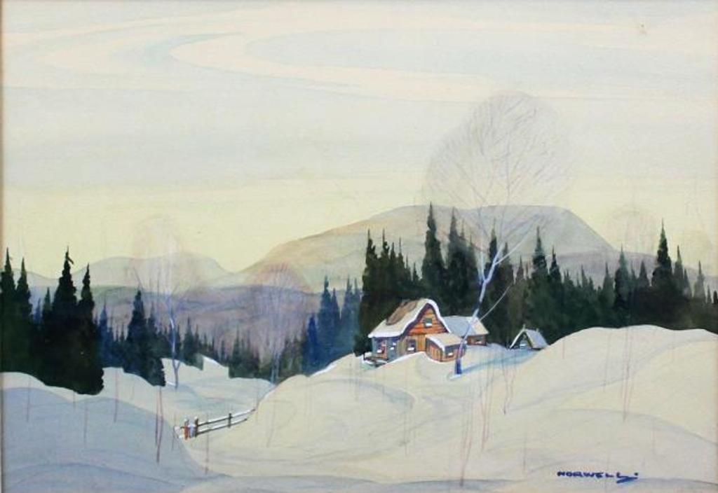 Graham Norble Norwell (1901-1967) - Laurentian Chalet in Winter