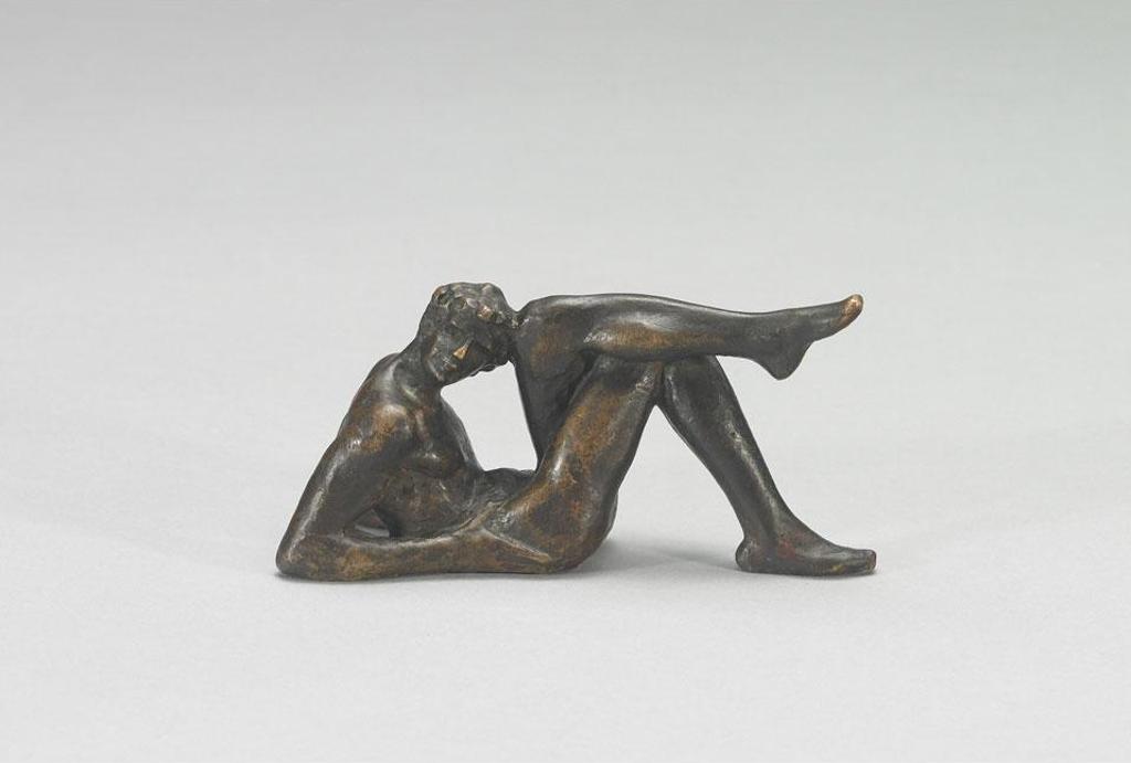 Robert Tait Mckenzie (1867-1938) - Acrobat, Supine Curl, Legs Crossed