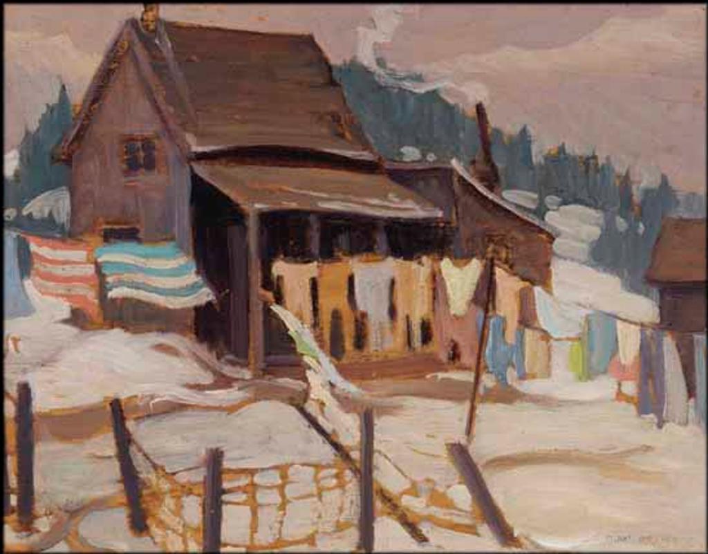 Doris Jean McCarthy (1910-2010) - Haliburton Village, 'Purty' Laundry