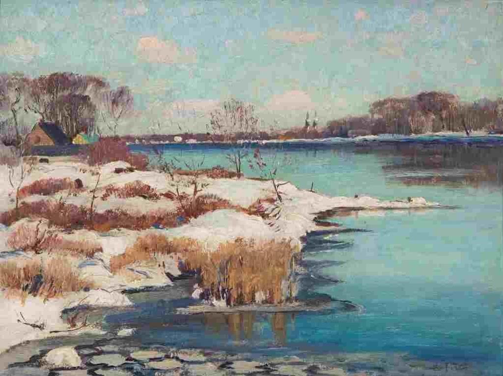 Robert Wakeham Pilot (1898-1967) - River landscape, winter