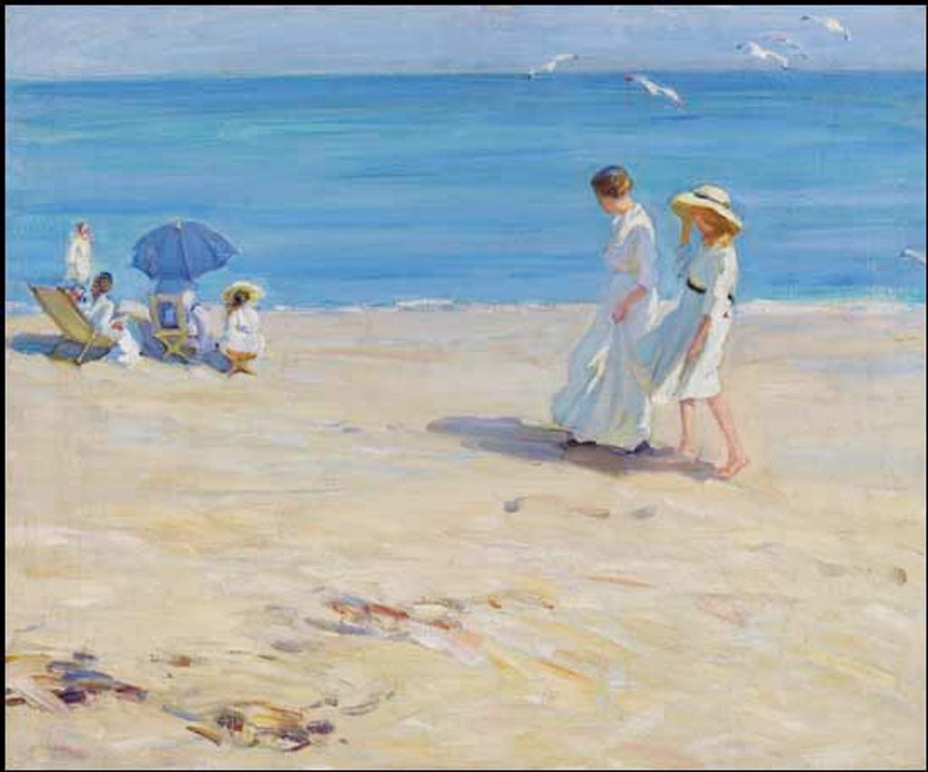 Helen Galloway McNicoll (1879-1915) - The Blue Sea (On the Beach at St. Malo)