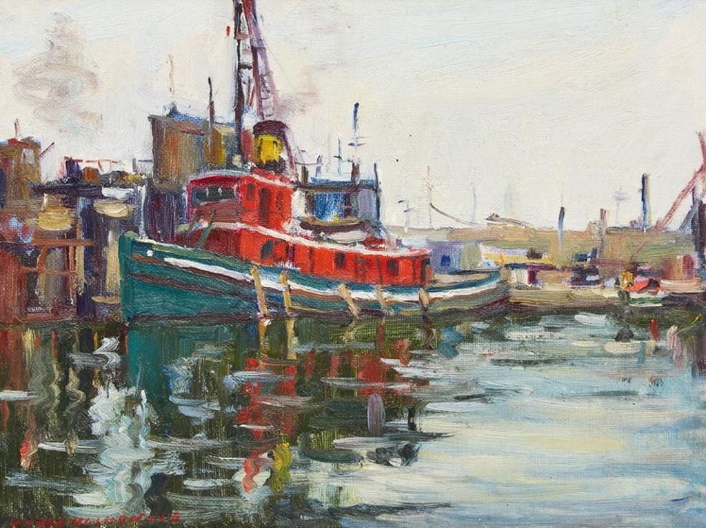 Manly Edward MacDonald (1889-1971) - Tugboat in Toronto Harbour