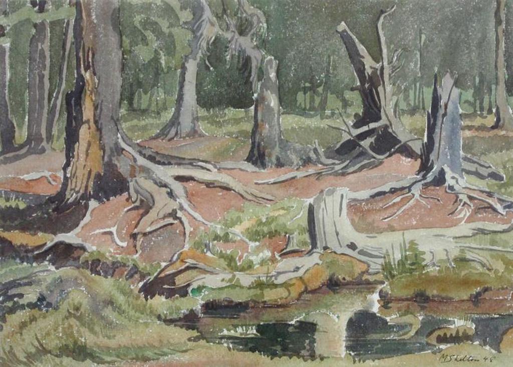 Margaret Dorothy Shelton (1915-1984) - In The Heart Of The Woods; 1948