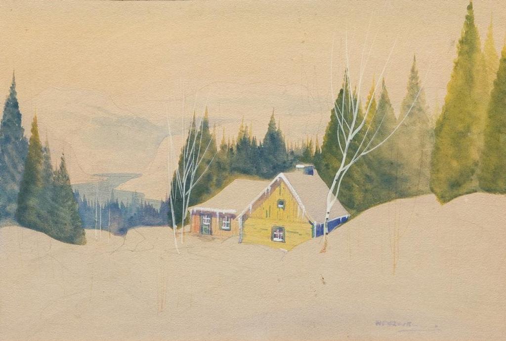 Graham Norble Norwell (1901-1967) - Winter Cottage