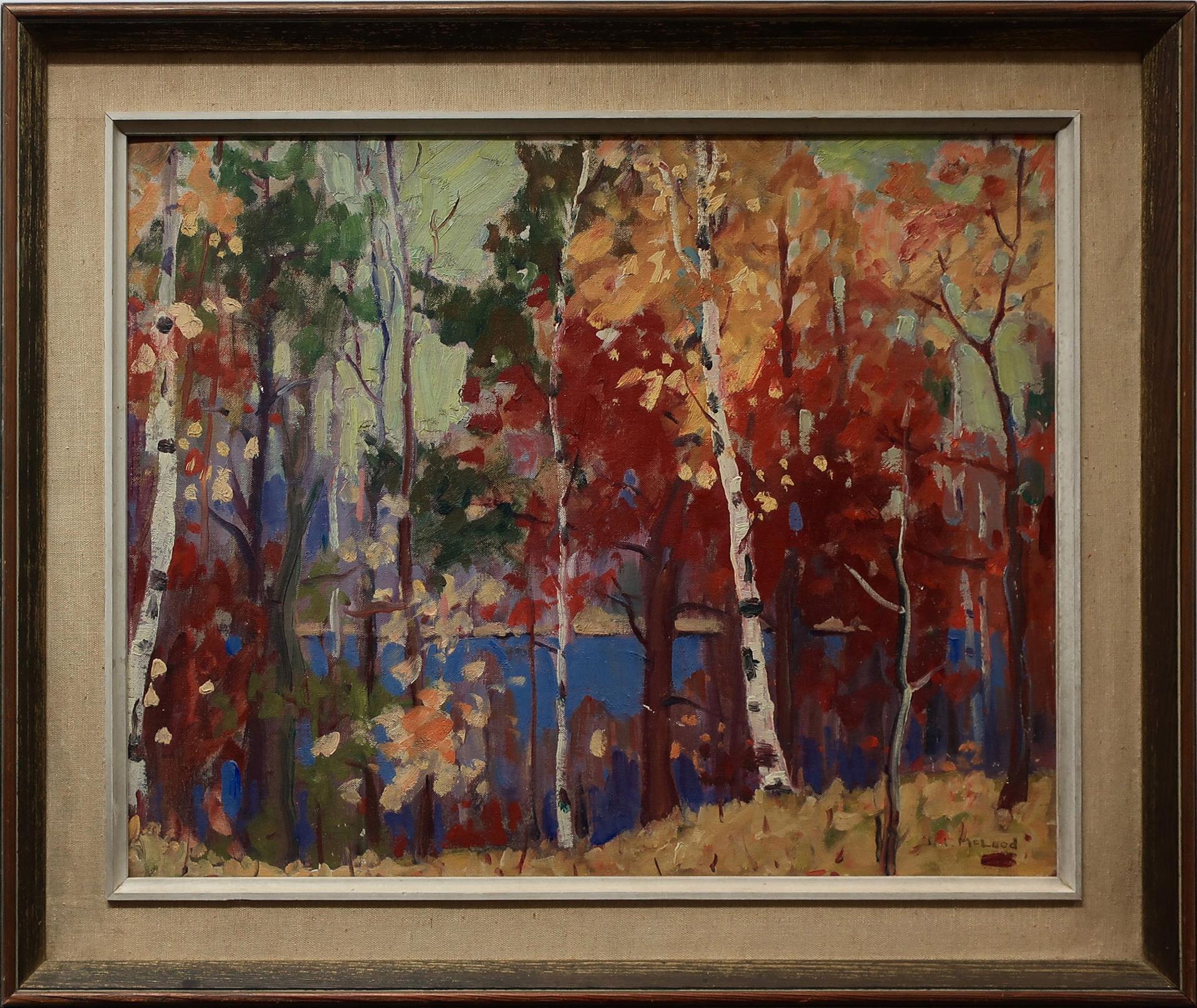 Donald Ivan McLeod - Untitled (Autumn Lake Scene)