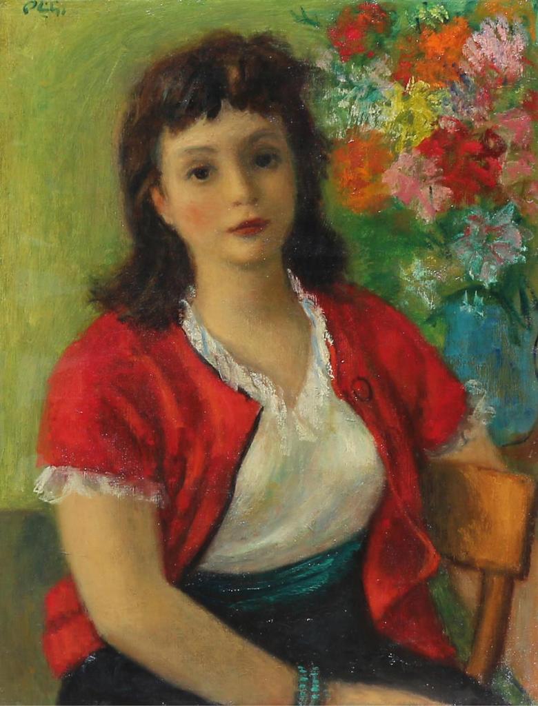 Robert Philipp (1895-1981) - Girl In Red Jacket