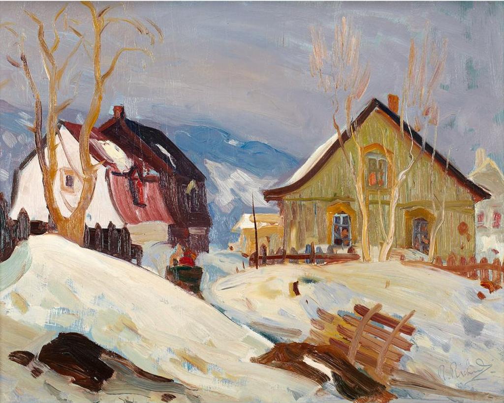 René Jean Richard (1895-1982) - Rue Du Village, Baie St. Paul