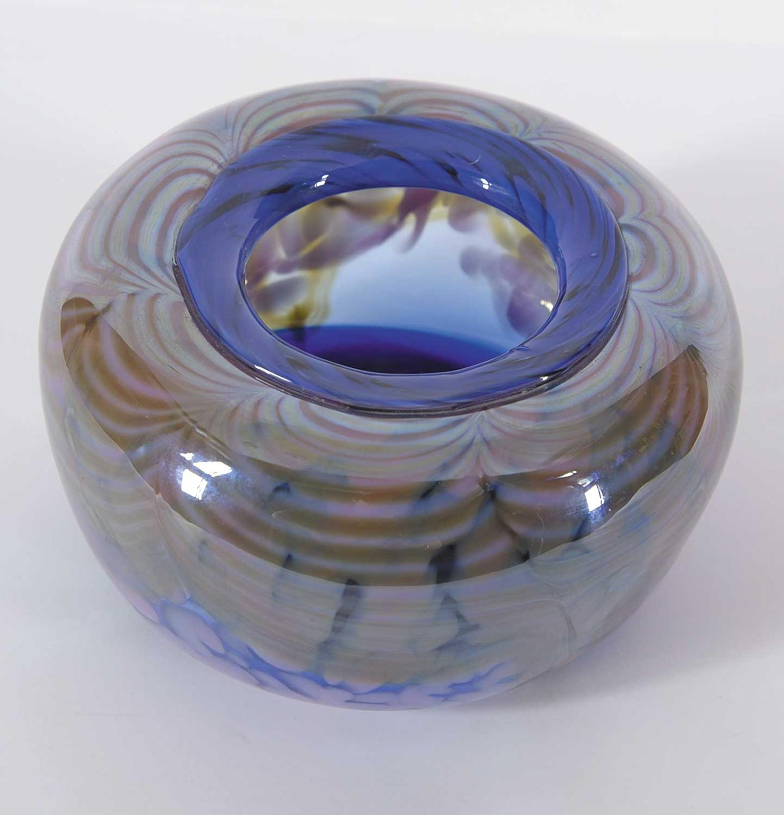 Darren James - Small Purple/Blue Floral Vase