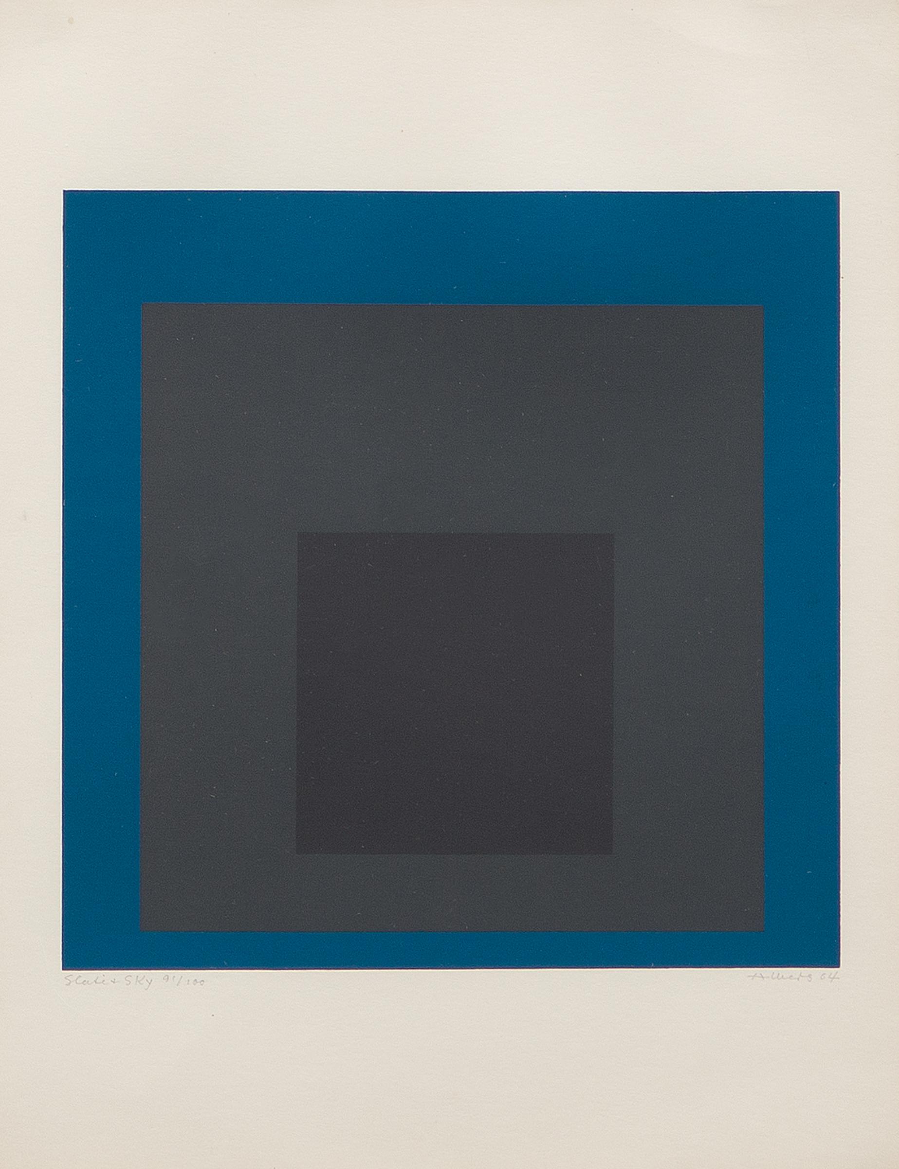 Josef Albers (1888-1976) - Slate & Sky, 1964