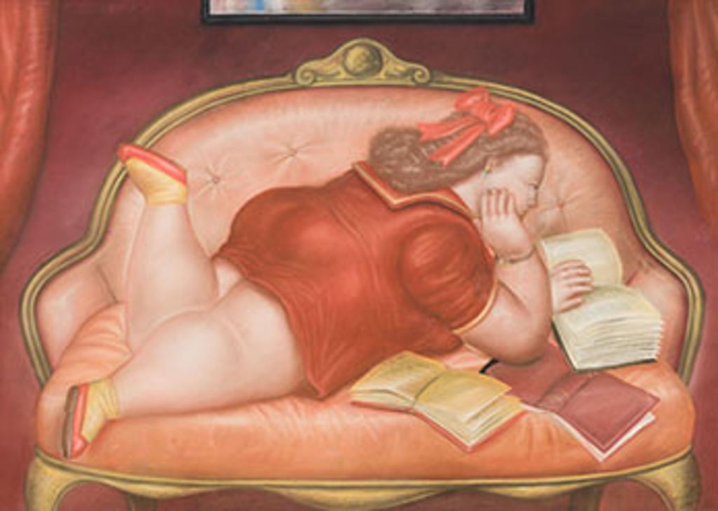 Fernando Botero (1932) - Girl Reading Her Diary