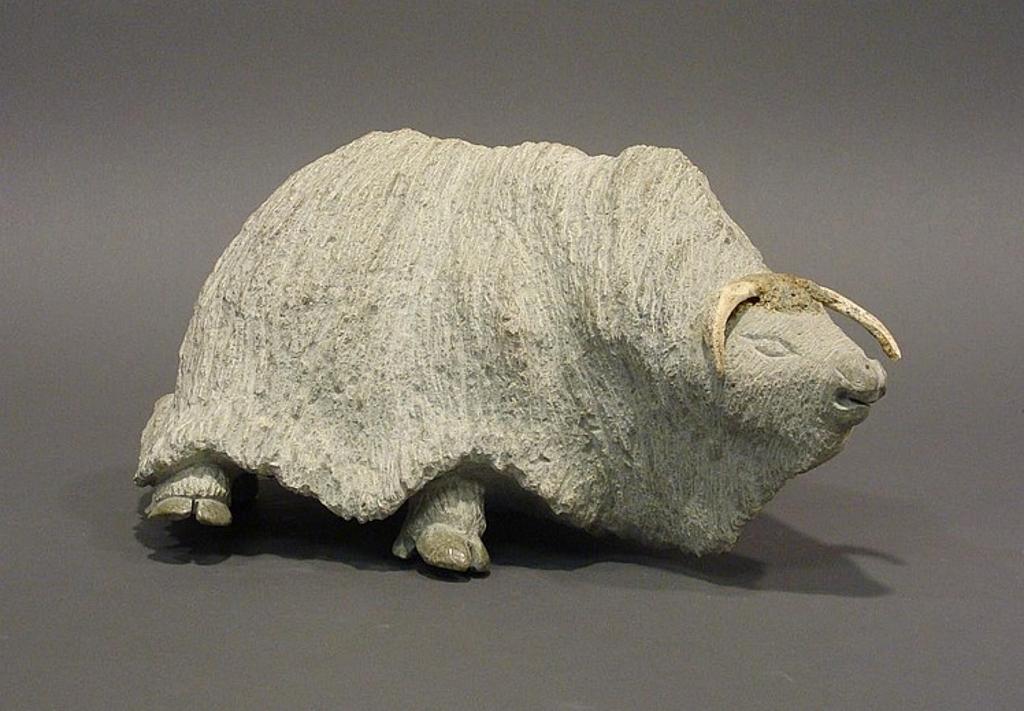 Pitseolak green - carving of a musk ox
