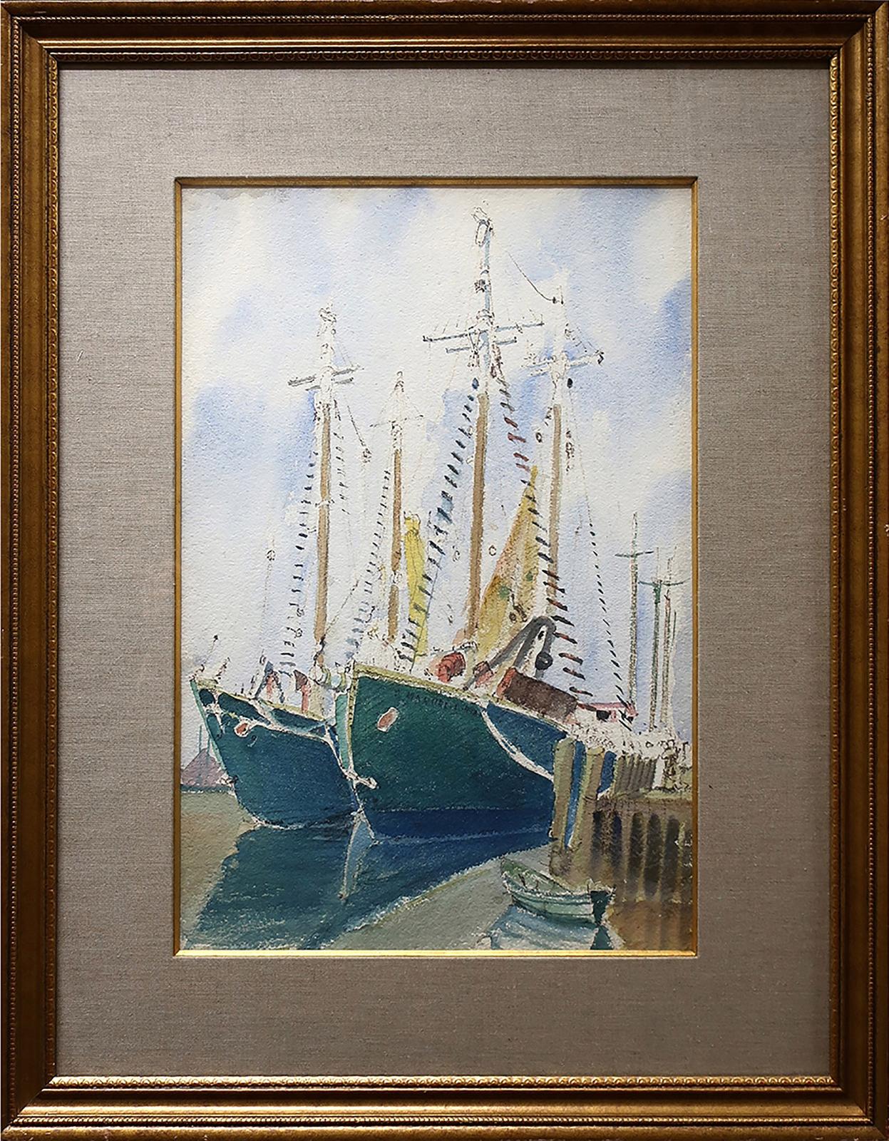 Rowley Walter Murphy (1891-1975) - Boats In Drydock