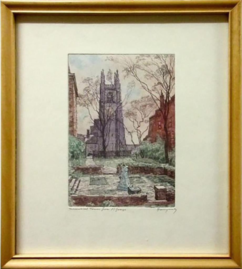 Nicholas Hornyansky (1896-1965) - Memorial Tower From St. George