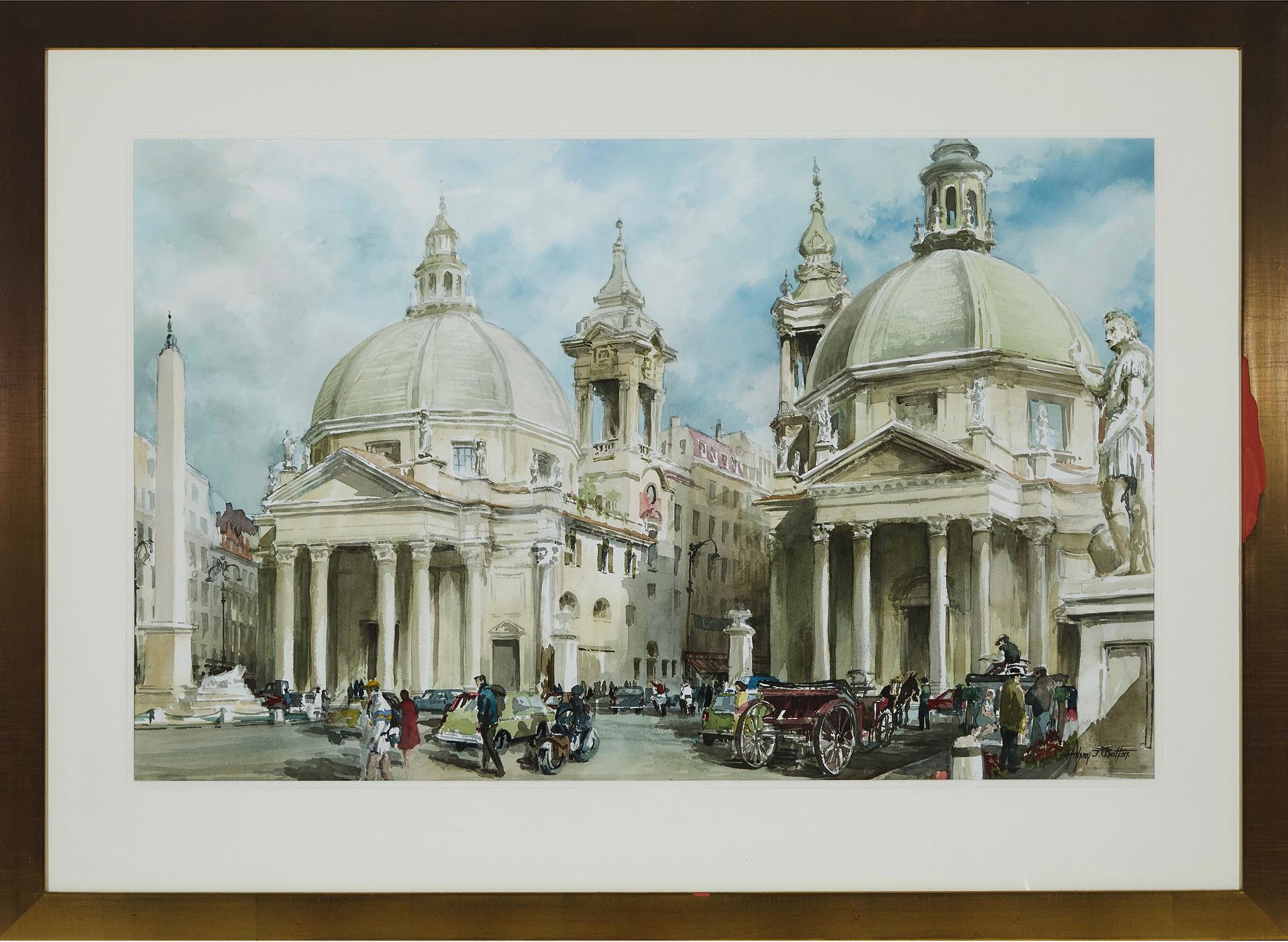 Anthony (Tony) Jack Batten (1940) - Piazza Del Popolo (Rome)