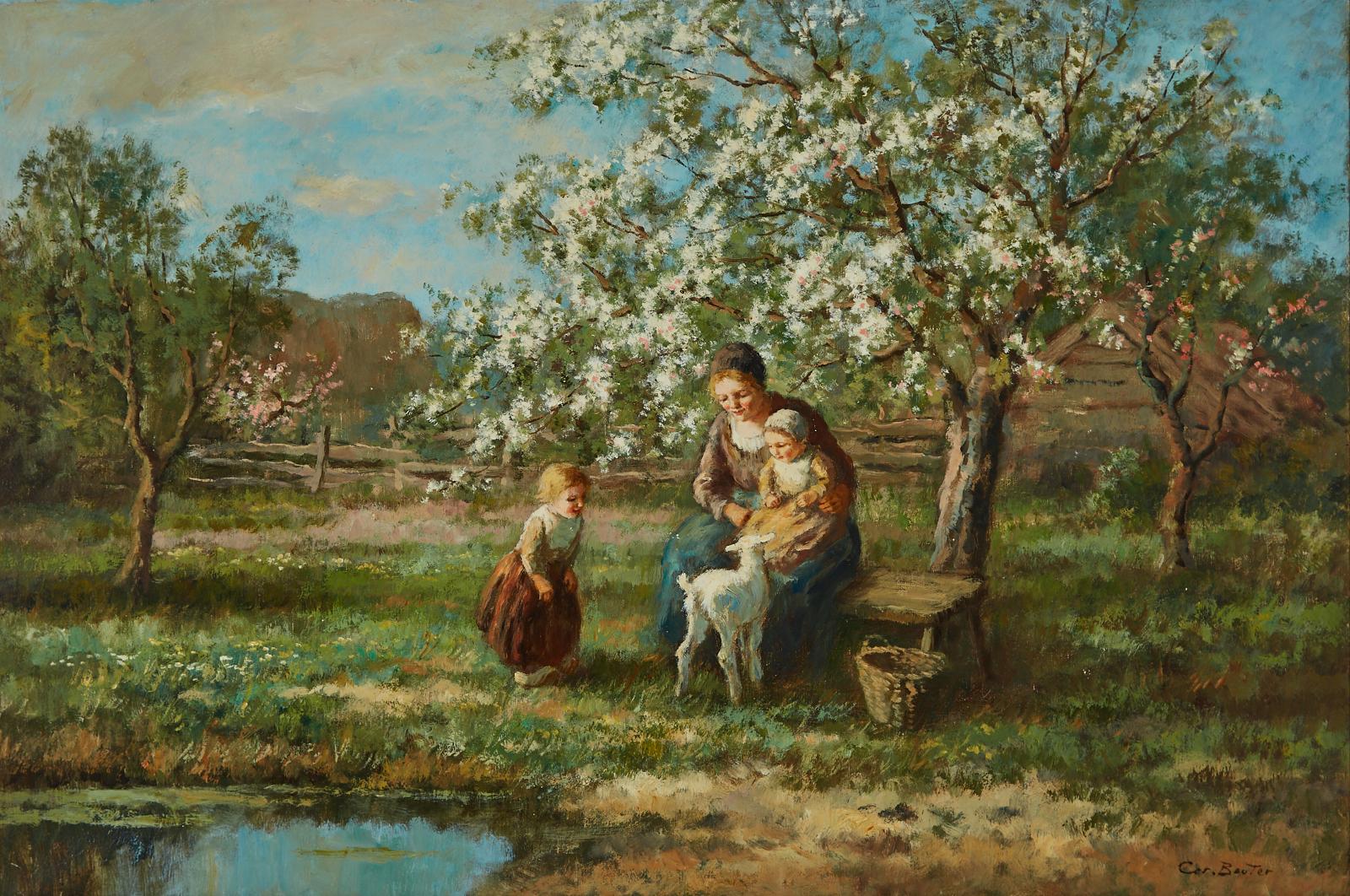 Cornelis Wouter Bouter (1888-1966) - Blossom Time In Holland