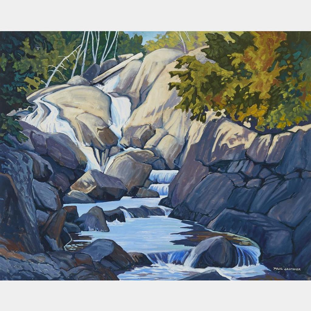 Paul F. Gauthier (1937) - Rocks And Falling Water, Algoma