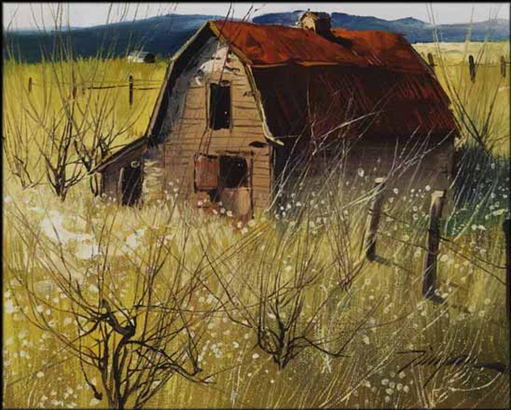 Tin Yan Chan (1942) - Old Barn with a Red Roof
