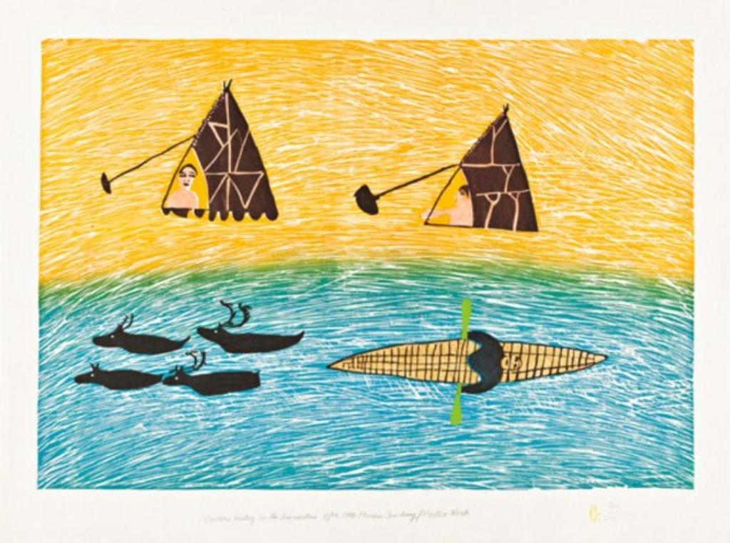 Marion Tuu'luq (1910-2002) - Woodcut and stencil