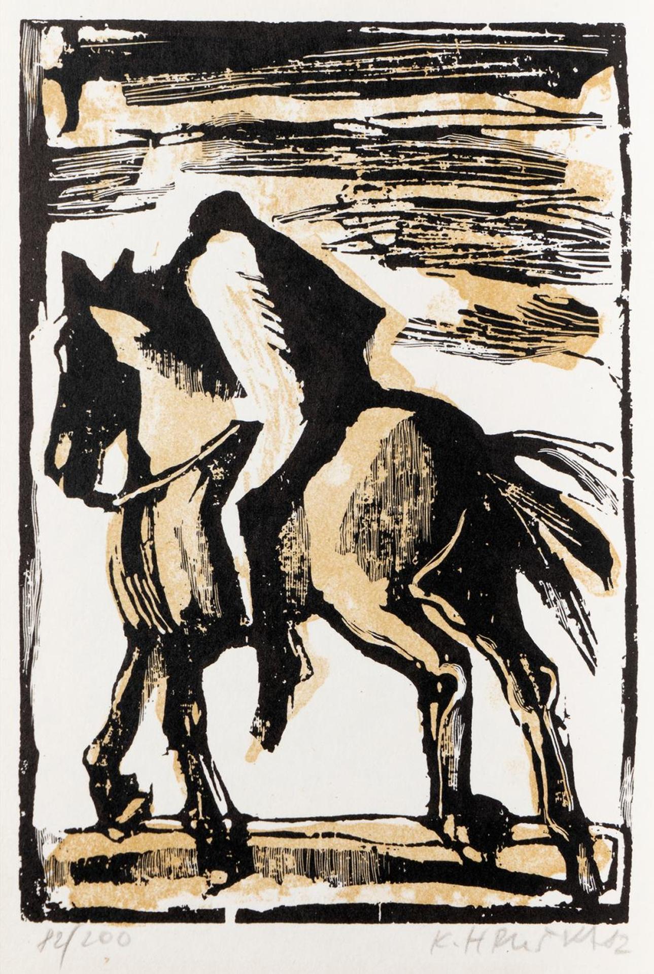 Karel Hruska (1930-2015) - Untitled - Man on Horse
