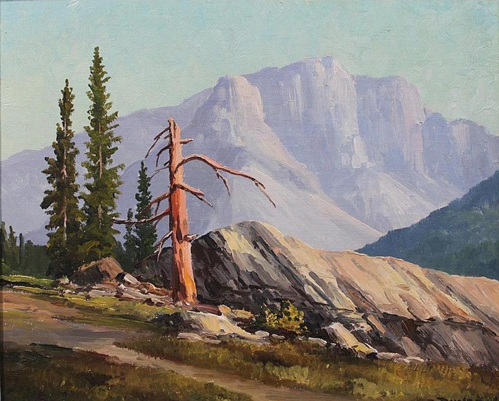 Duncan Mackinnon Crockford (1922-1991) - Lightning Tree on Cougar Plateau (near Banff