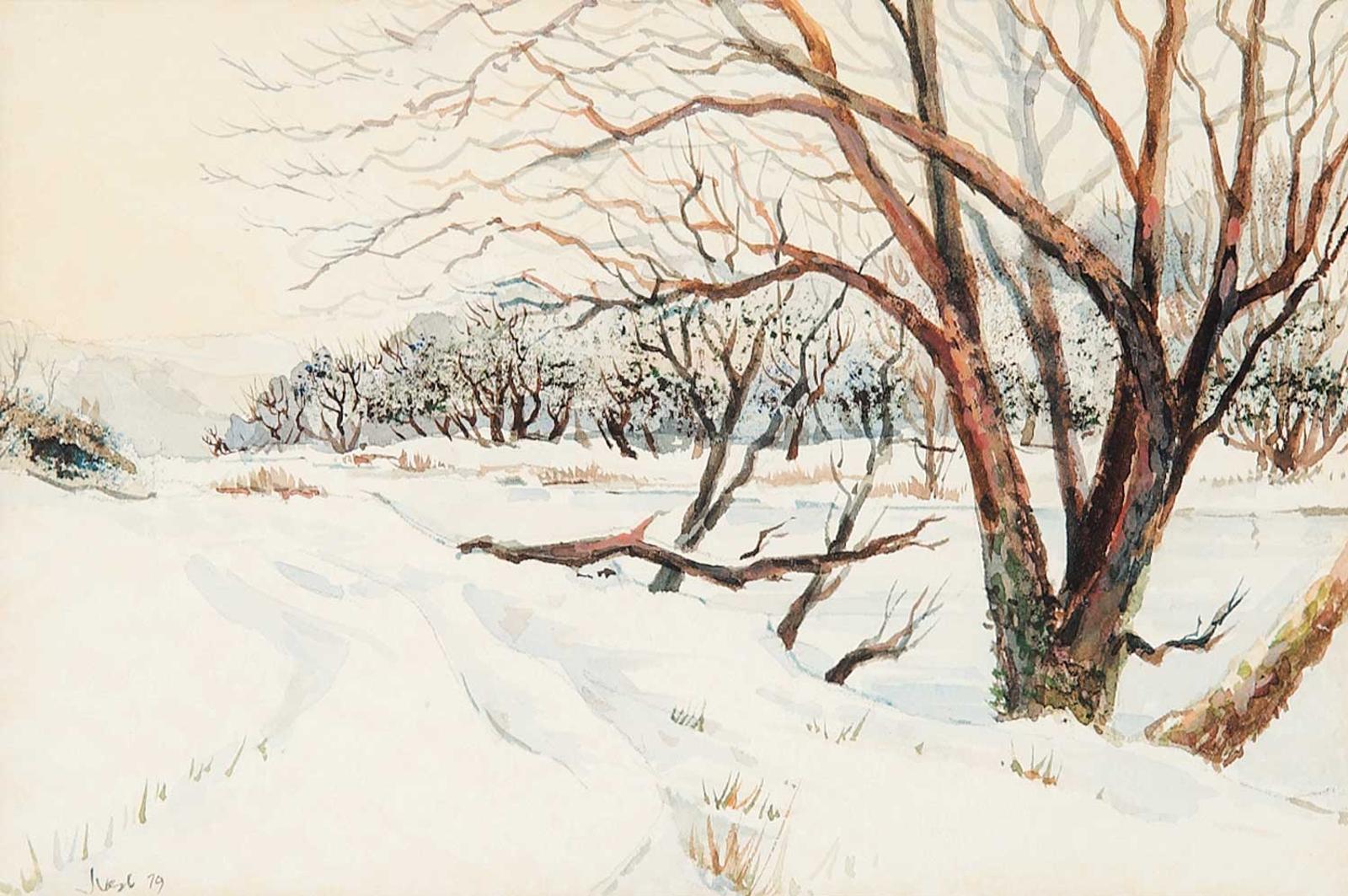 Jim Vest (1939) - Untitled - Winter Road