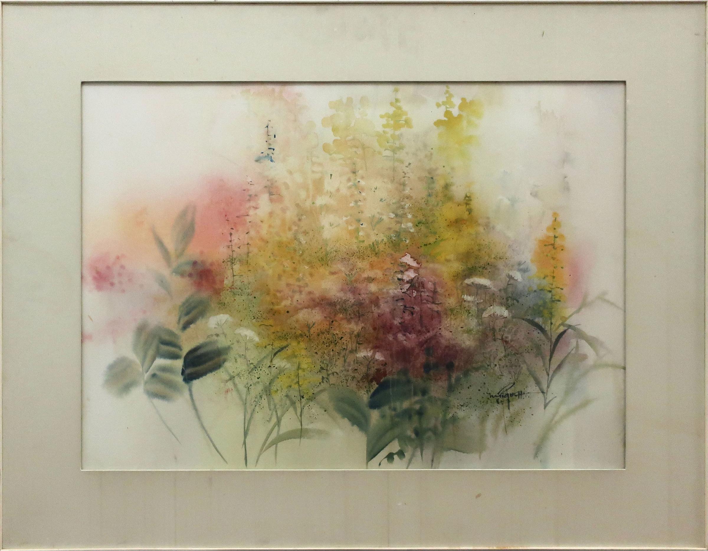 Marjorie Pigott (1904-1990) - Untitled (Foliage With Wildflowers)