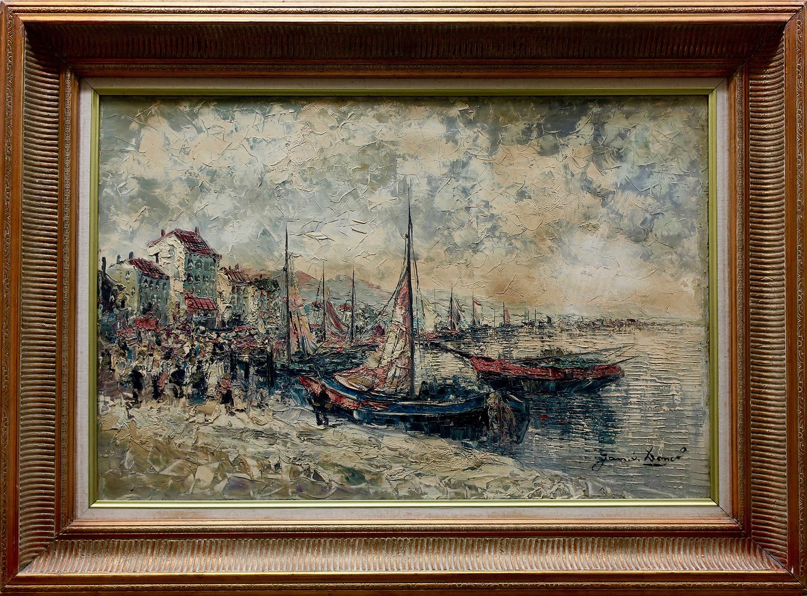 Jan Van Donck - Dutch Harbour/Market Scene