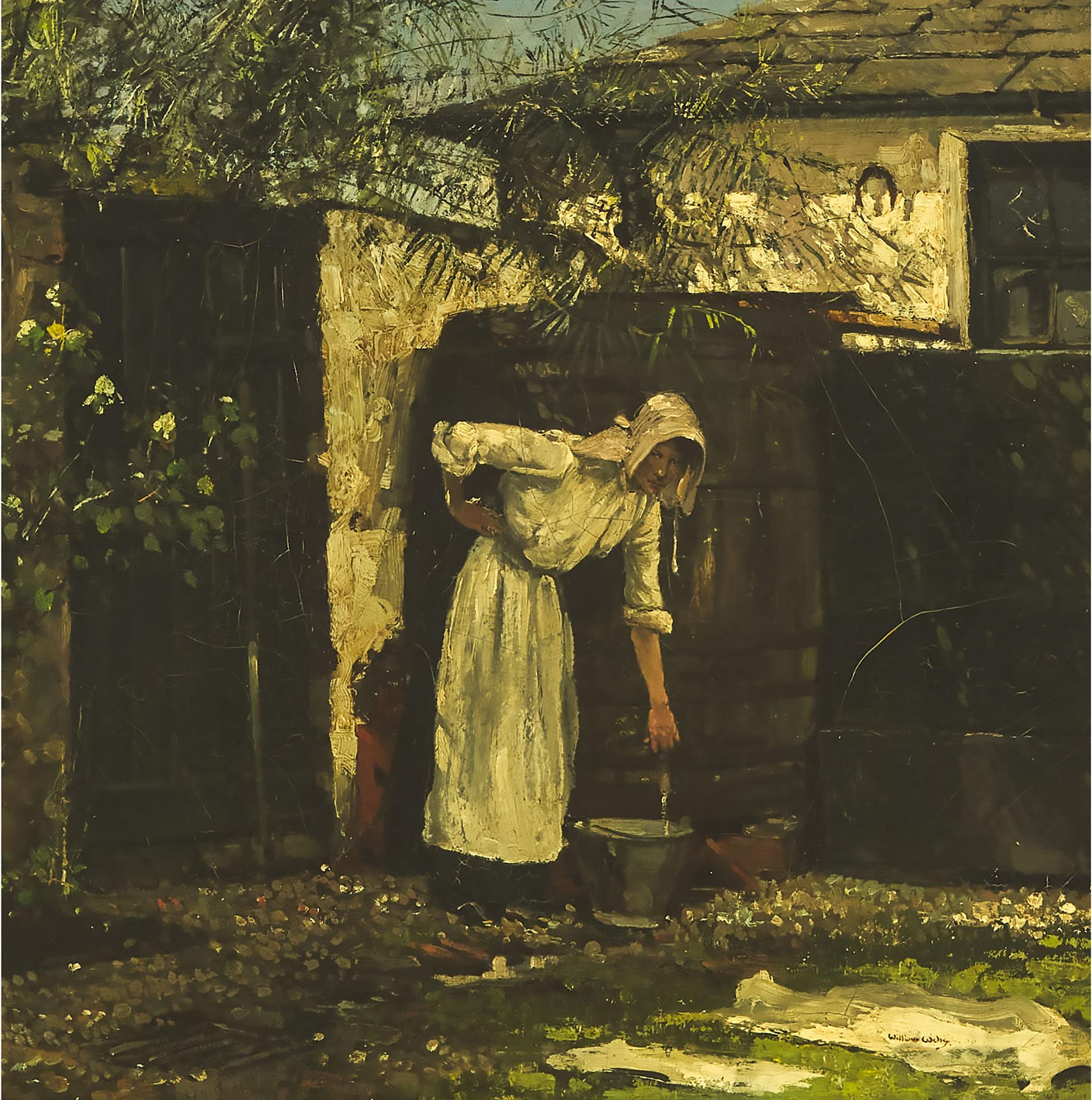 William Page Atkinson Wells - Maid Fetching Water, 1906