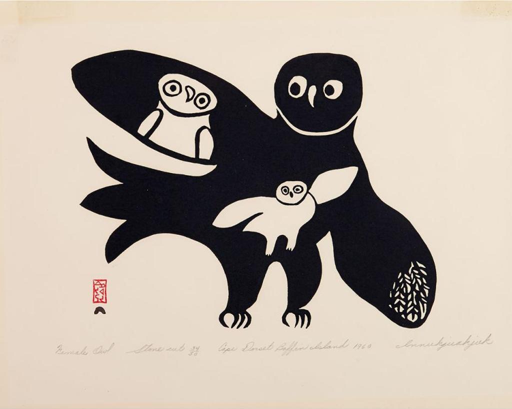 Innukjuakju Pudlat (1913-1972) - Female Owl
