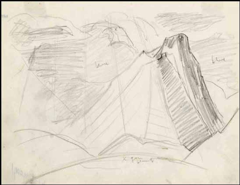 Lawren Stewart Harris (1885-1970) - Rocky Mountain Drawing 9 - 19